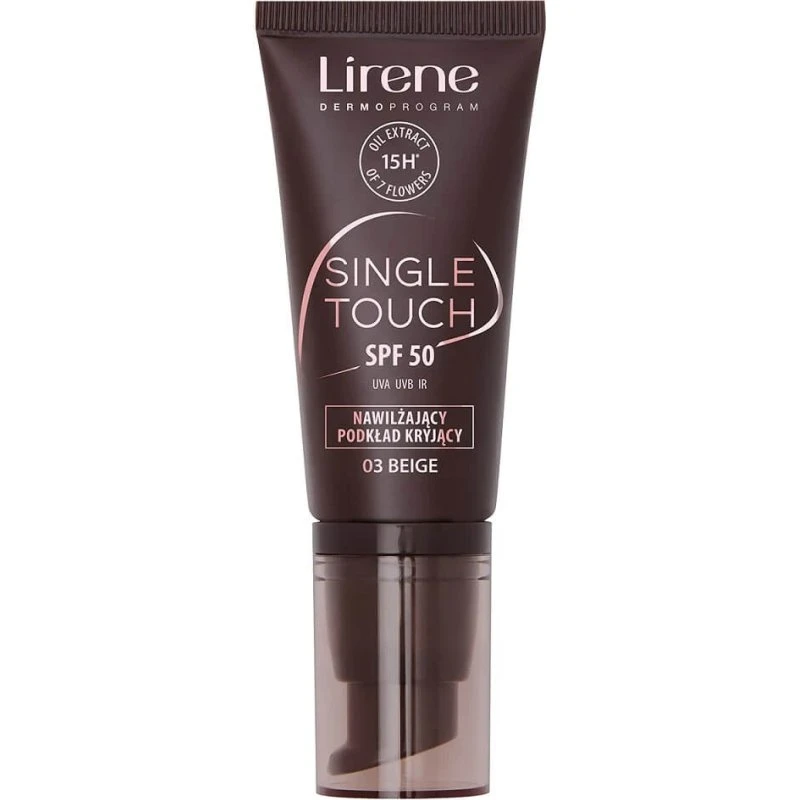 Lirene Single Touch SPF50 Foundation 03 Beige, 30 ml