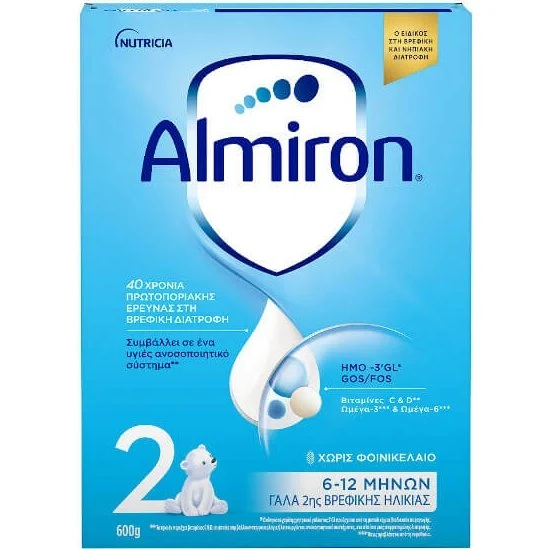 ALMIRON No2 Säuglingsnahrung für Babys (6-12 Monate), 600g