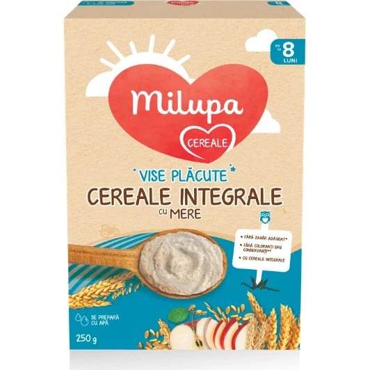 Milupa Vollkorngetreide mit Äpfeln, +8 Monate, 250 g