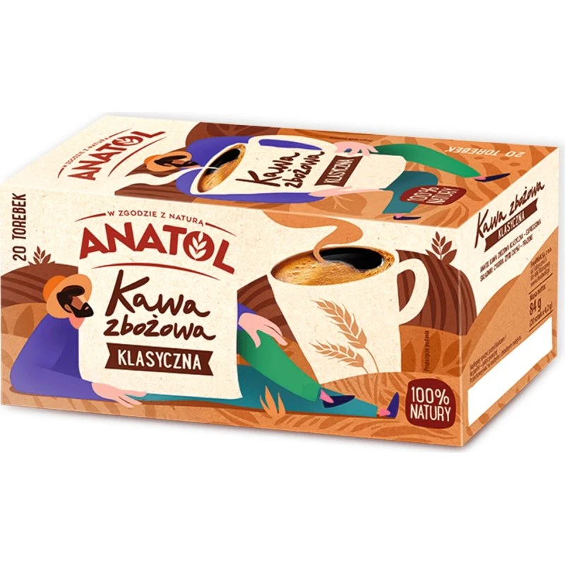 Anatol Getreidekaffee klassisch, 20 Beutel à 4,2 g