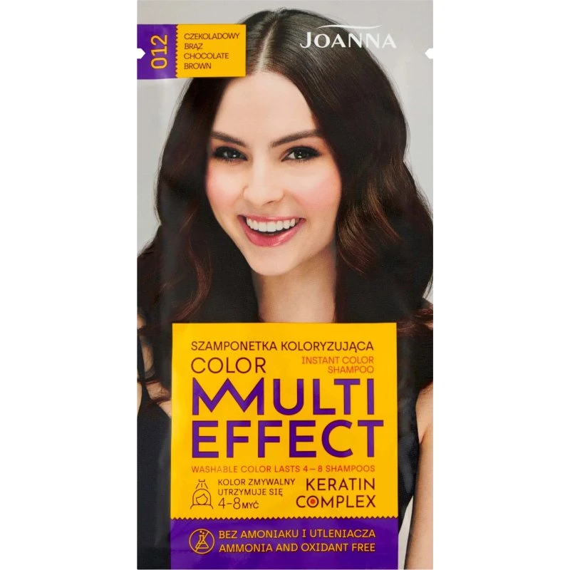 Joanna Multi Effect Shampoo Farbe 012 Schokolade, 35g