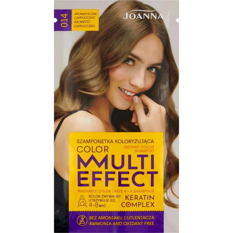 Joanna Multi Effect Shampoo Farbe 014 Cappuccino, 35g