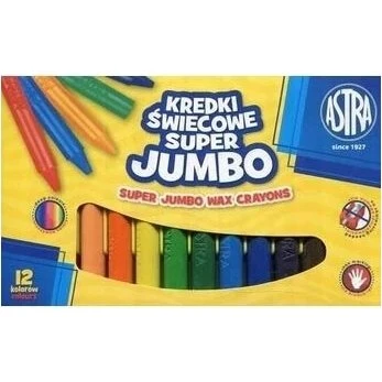 Astra Super Jumbo Buntstifte, 12 Farben