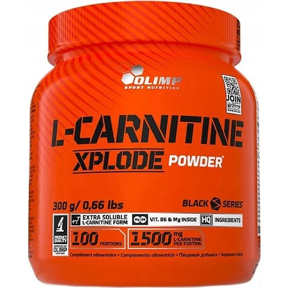 Olimp L-Carnitin Xplode Pulver, Orange, 300 g