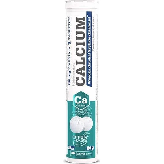 Olimp Calcium Zitronengeschmack 20 Brausetabletten