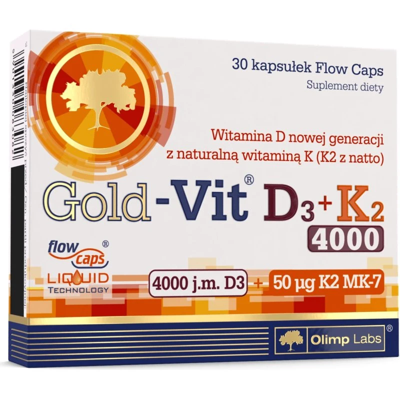 Olimp Gold-Vit D3 + K2 4000 IU, 30 Kapseln