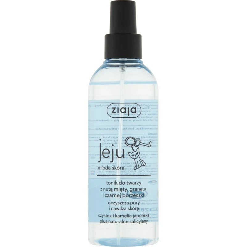 Ziaja Jeju Young Skin Gesichtswasser mit Minze & Granatapfel, 200 ml