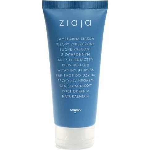 Ziaja Lamellenmaske für geschädigtes, trockenes & lockiges Haar, 100 ml