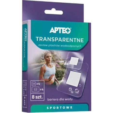 APTEO Wasserdichte transparente Pflaster, 8 Stück