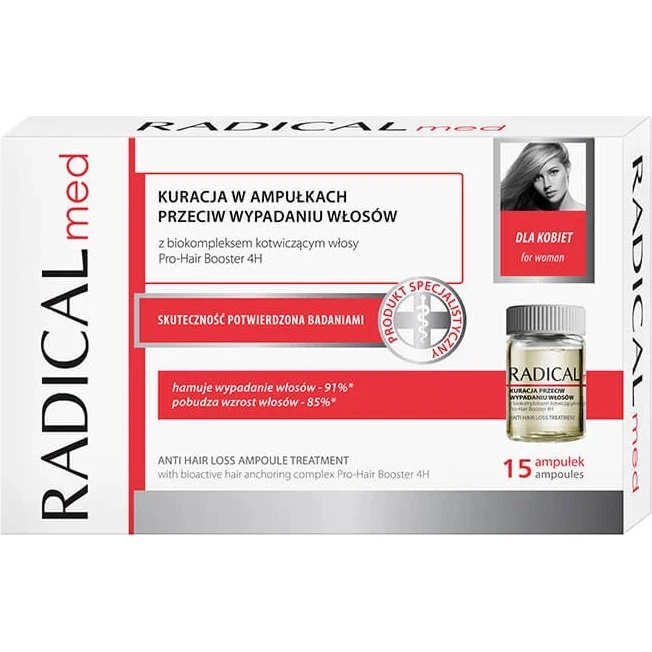 Intensive Haarausfallbehandlung für Frauen - 15 Ampullen à 5ml
