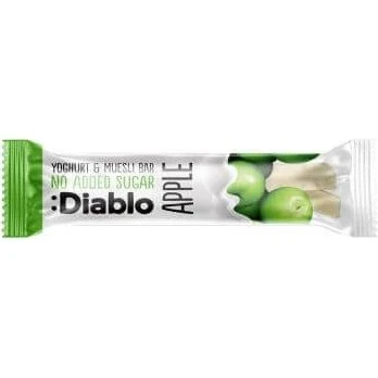 Diablo Zuckerfreier Apfel-Müsliriegel mit Joghurtüberzug, 30g