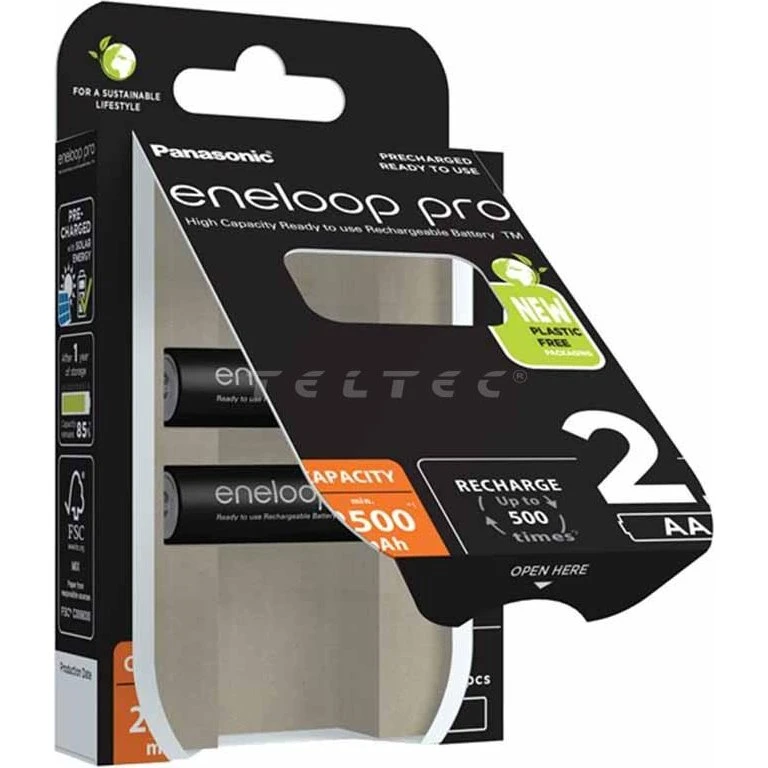Panasonic eneloop pro AA 2500 mAh 2er-Pack