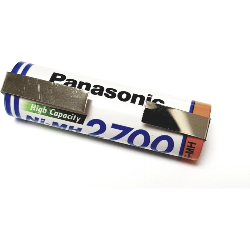 Panasonic NiMH AA 2700mAh Akku mit Lötfahne U-Form