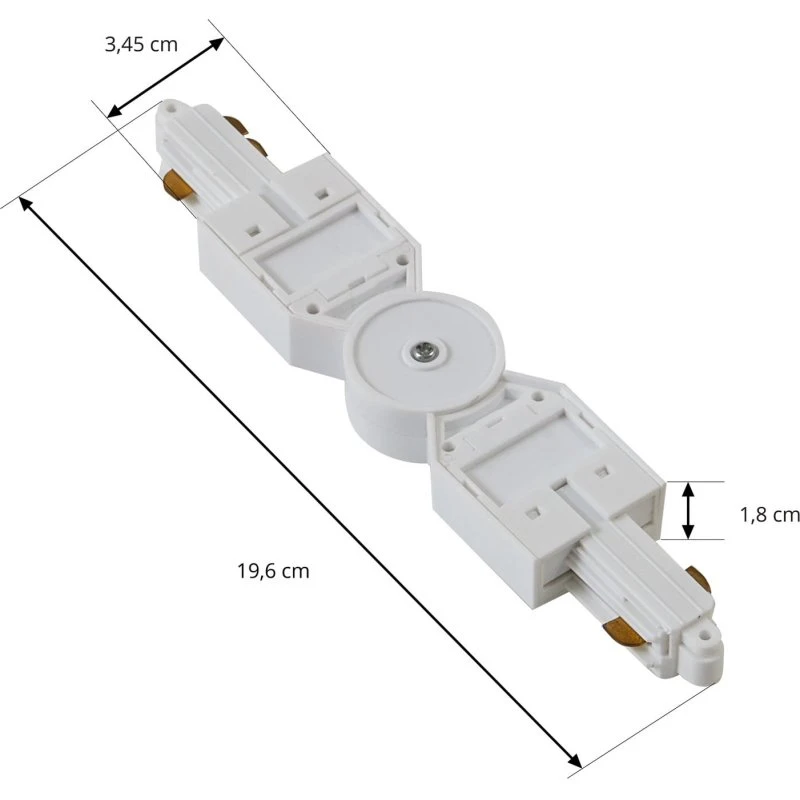 Lindby Linaro Track Connector, verstellbar, Weiß