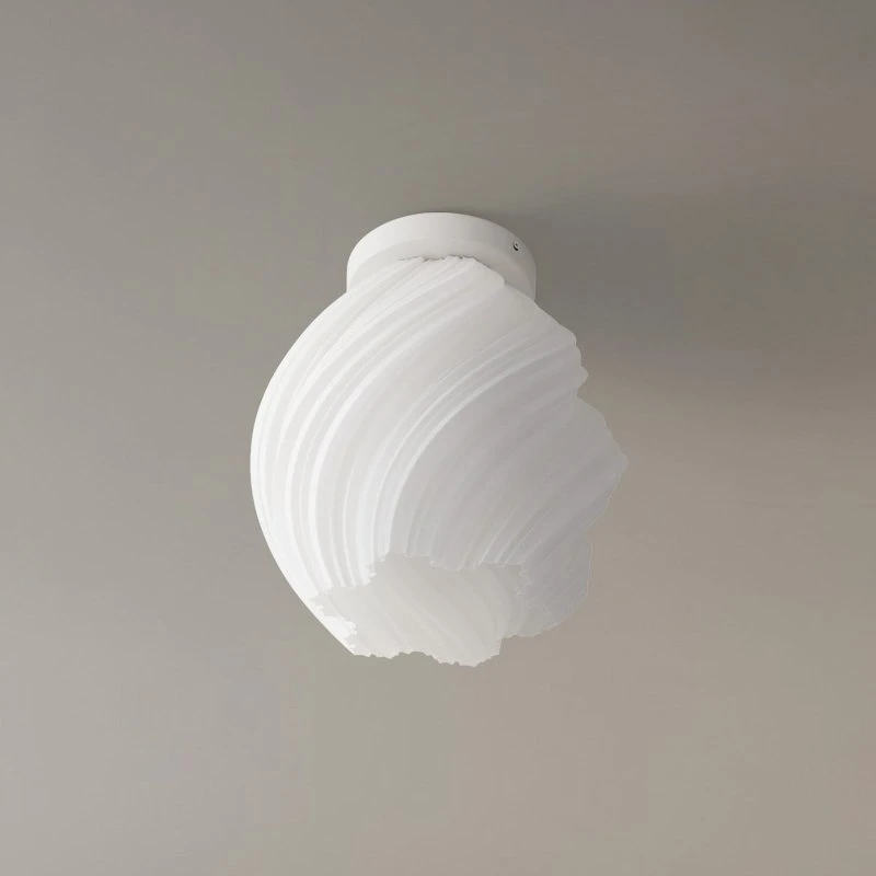Lindby Deckenleuchte Nuvia 32 cm Weiß 3D-Druck
