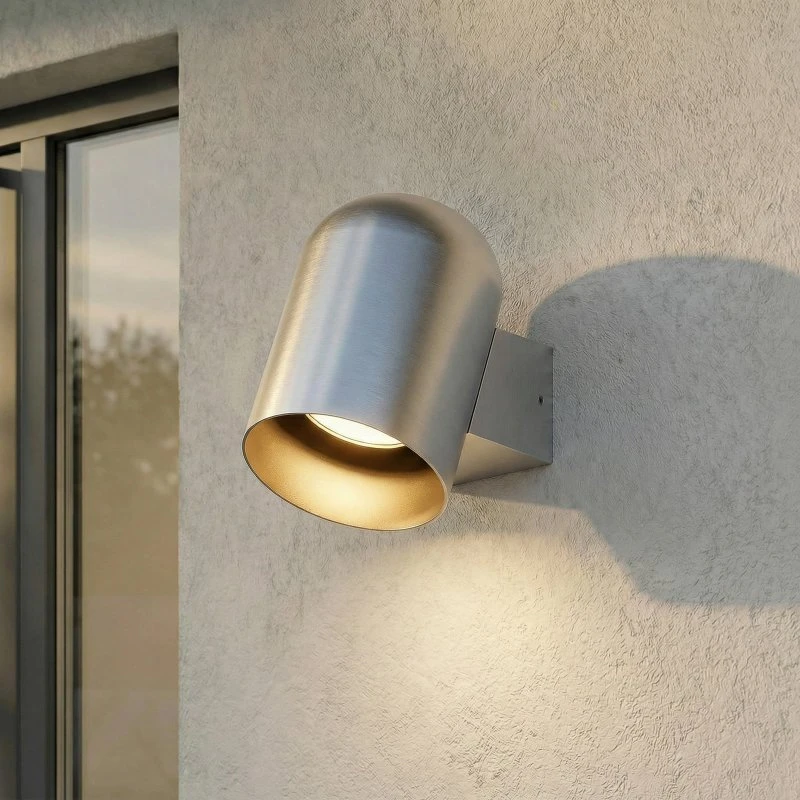 Lindby Außenwandleuchte Lupil, Aluminium, GU10, IP44