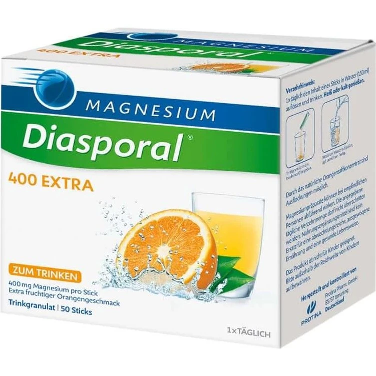 Magnesium-Diasporal 400 EXTRA Trinkgranulat, 50 Sticks