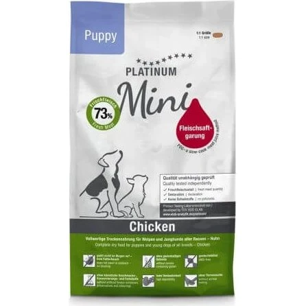 Platinum Mini Junior Hundefutter mit Huhn, 900 g