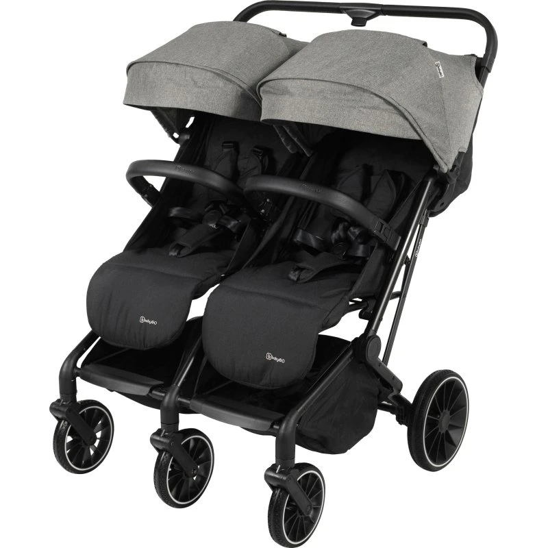 Babygo Kinderwagen GO Twice Zwillingswagen - Grau