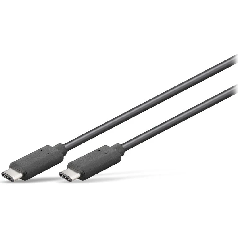 goobay USB-C Kabel 1 m, schwarz, 60 W, 5 Gbit/s