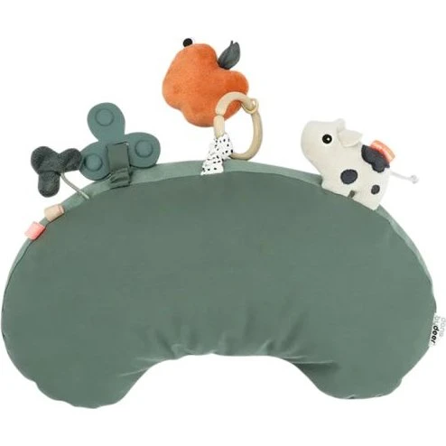 done by deer Tummy Time Spielkissen Tiny Farm Grün
