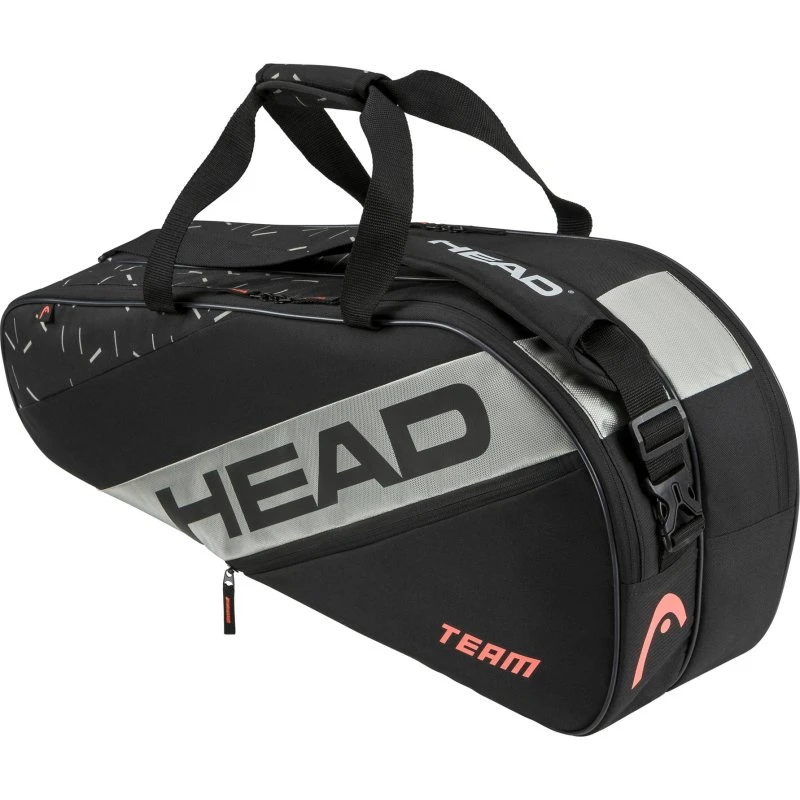 Head Team Racquet Bag M BKCC schwarz/grau 6er