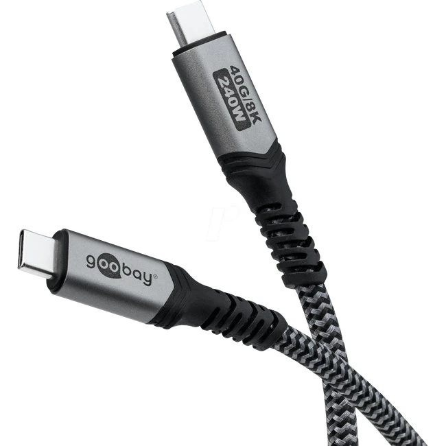 Goobay 74213 USB-C USB4 240W 1,8m schwarz
