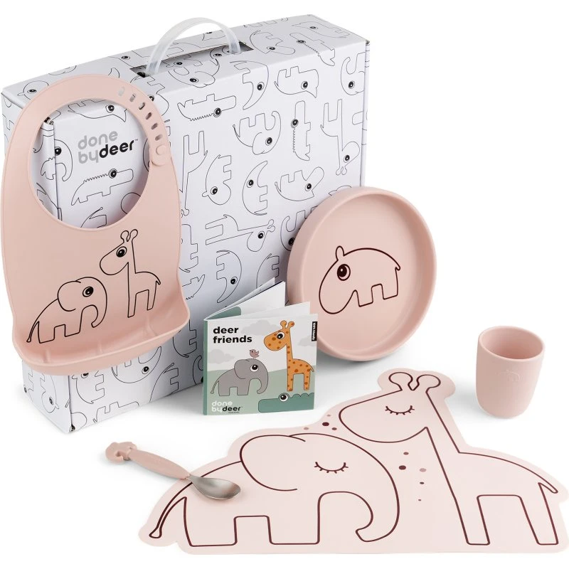 Done by Deer Dining Set Goodie Box Pink