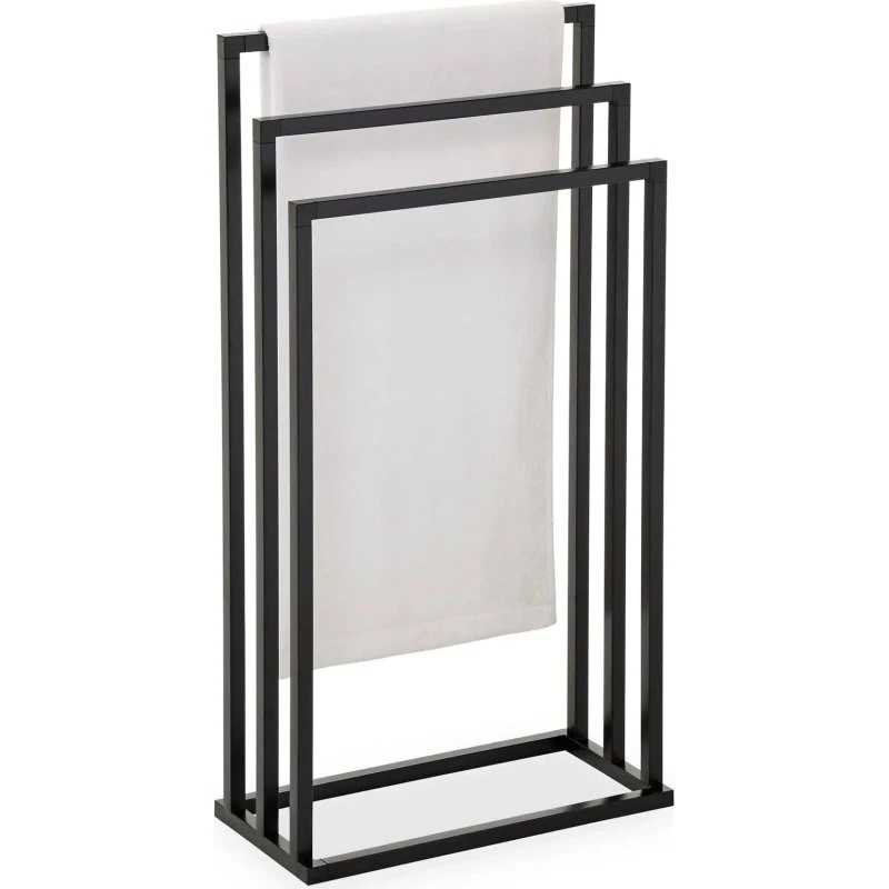 KUNO Handtuchhalter 3-Stangen schwarz