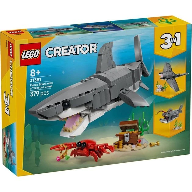 LEGO® Creator 31381 Wilder Hai mit Schatztruhe