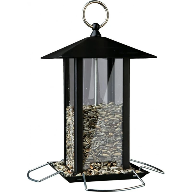 Trixie Futterspender Laterne, schwarz, 1000 ml