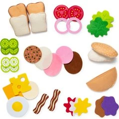 Melissa & Doug Filz-Sandwich-Set mit 33 Teilen