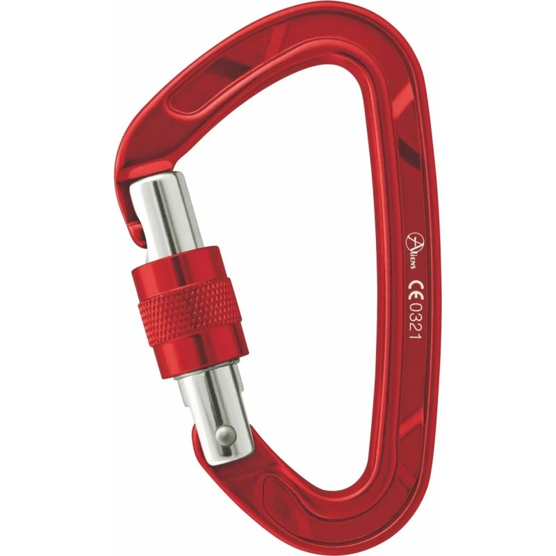 Aliens Karabiner Alu D-Form Rot 47g