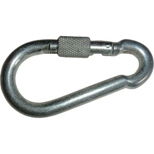 Stahl verzinkter Karabiner 10 mm Schraubverschluss