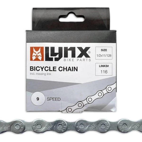 Lynx Fahrradkette 9-Gang 1/2 x 11/128 schwarz