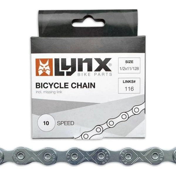 Lynx Fahrradkette 10-Gang 1/2 x 11/128 Schwarz