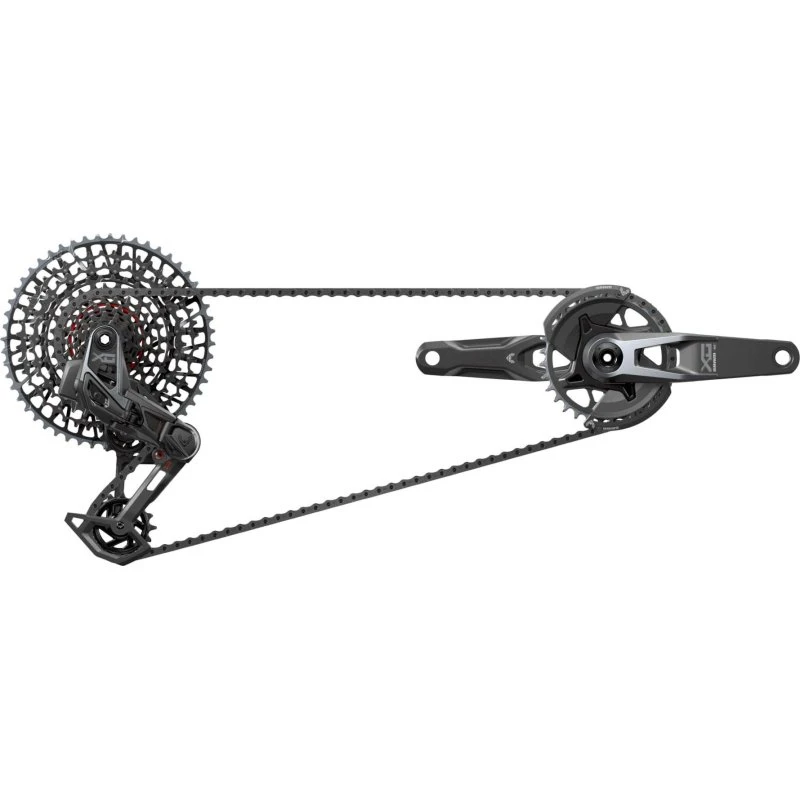 SRAM X0 T-Type Eagle AXS 1x12 175mm schwarz