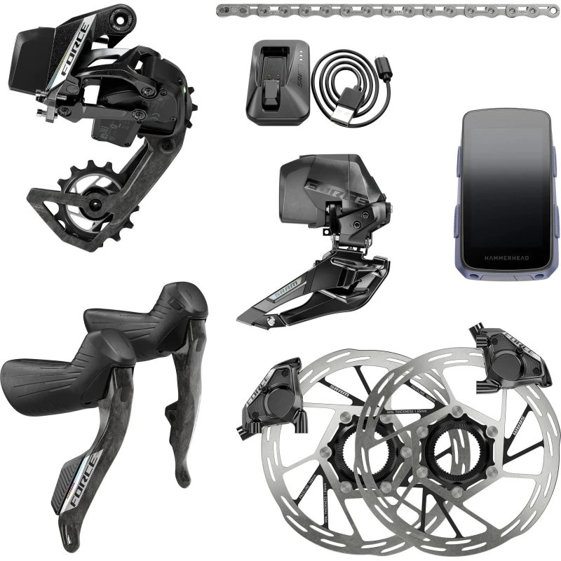 SRAM Force AXS E1 2x12 Kabellos Upgrade-Kit