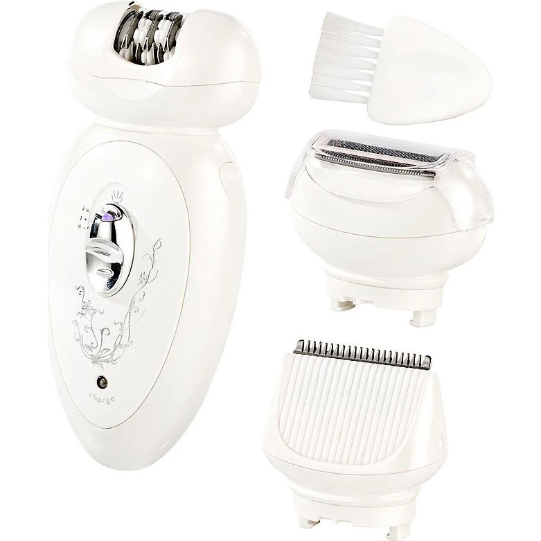 Sichler Beauty Kabelloser 3in1-Akku-Epilierer mit 2 Aufsätzen