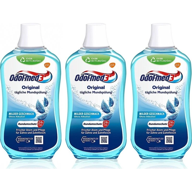 Odol-med3 Original Milder Geschmack Mundspülung 500 ml