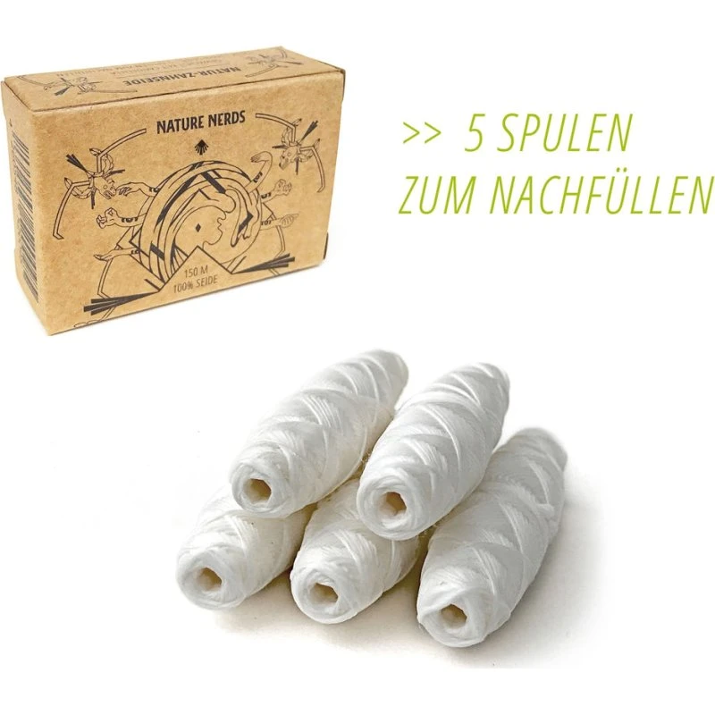 Nature Nerds Natur Zahnseide Nachfüllpack 5 Spulen