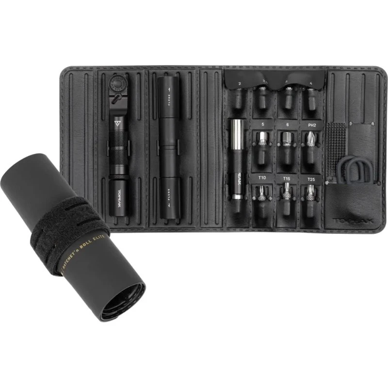 Topeak Ratchet'n Roll Elite Werkzeugset 15 Funktionen Schwarz