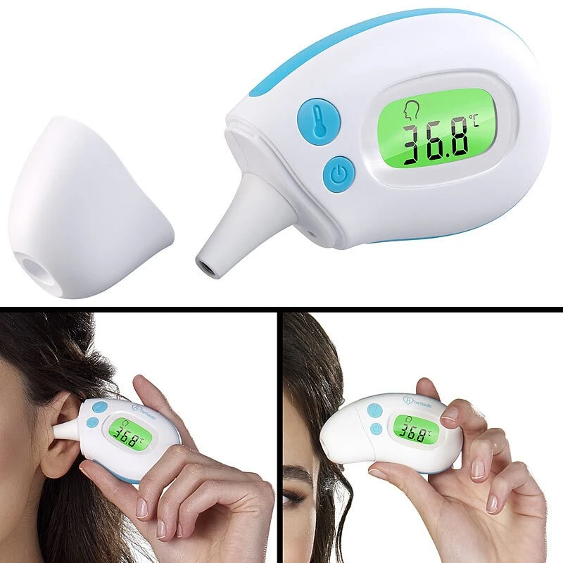 newgen medicals Mini-Infrarot-Fieberthermometer Ohr & Stirn
