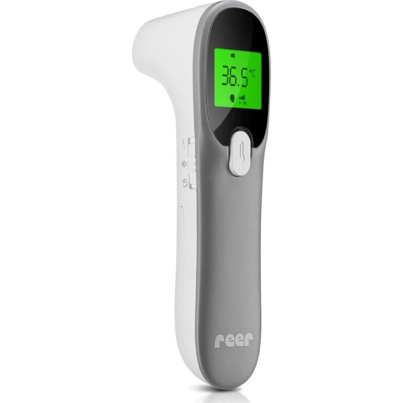 reer 4in1 Colour MaxTemp Infrarot-Fieberthermometer Weiß Grau