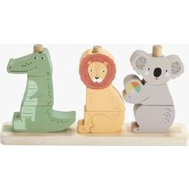 Fisher-Price Tiere Stapelturm Holzspielzeug ab 12 Monaten