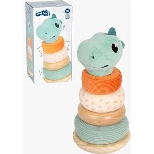 Small Foot Dino Stapelturm – 4-Ringe-Motorikspielzeug