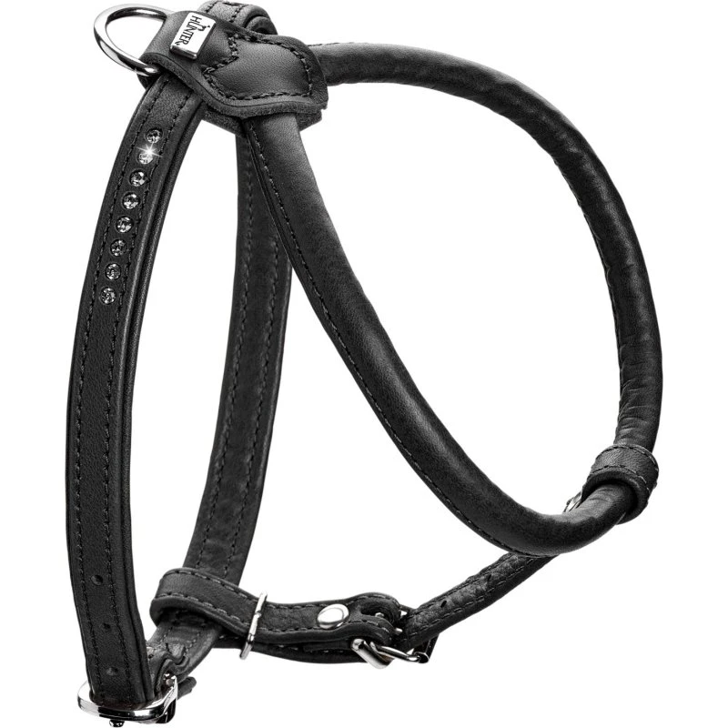 Hunter Geschirr Round & Soft Canadian Up XXS-XS schwarz