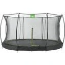 EXIT Silhouette Bodentrampolin 366 cm rosa mit Sicherheitsnetz