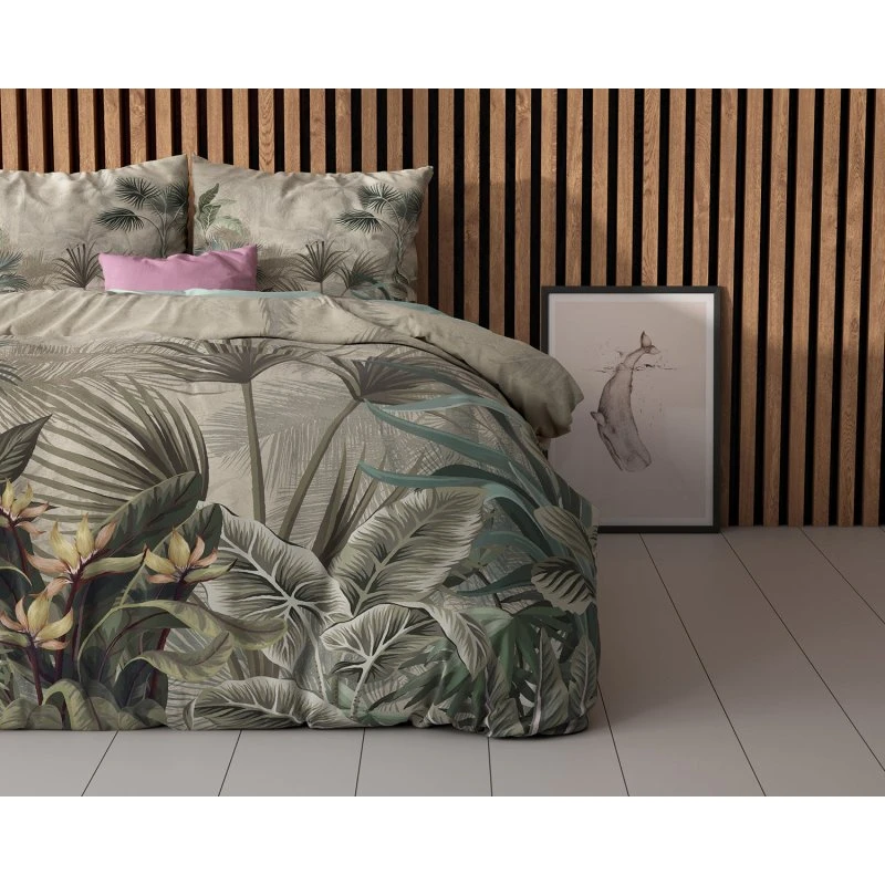 Sleeptime Essentials Bettwäsche Macy Grün 140x200 cm