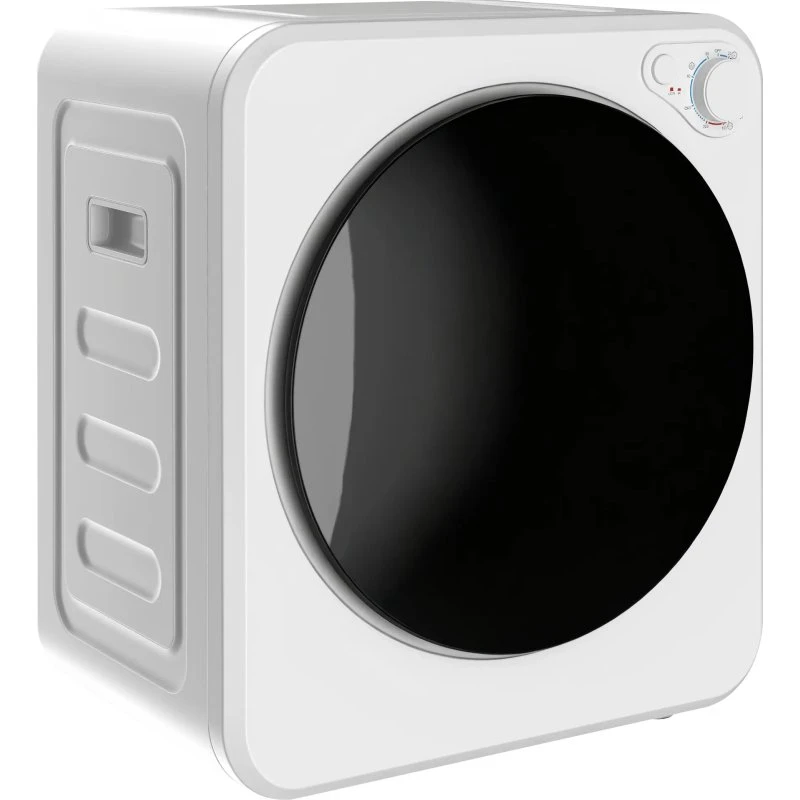 HOMCOM Mini-Wäschetrockner 4 kg, 60°C, Edelstahltrommel, Weiß